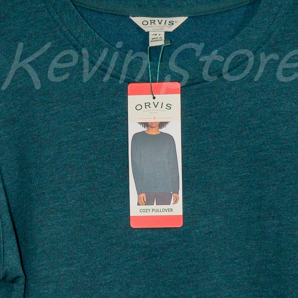NwT‎ Orvis ladies top Cozy Pullover in TEAL